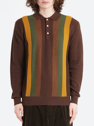 BEAMS PLUS Stripe Knit Polo