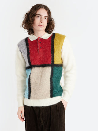 BEAMS PLUS Shaggy Knit Polo