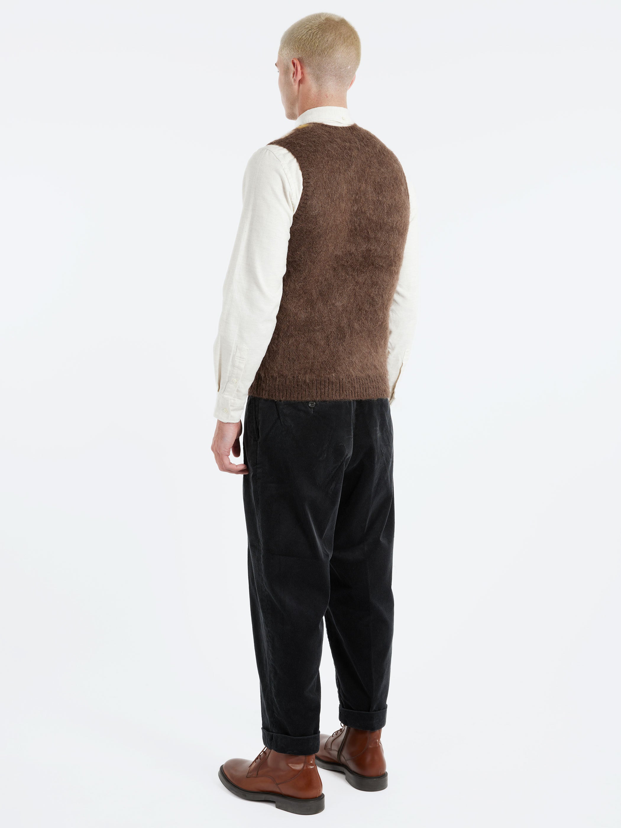 Mohair Argyle Vest