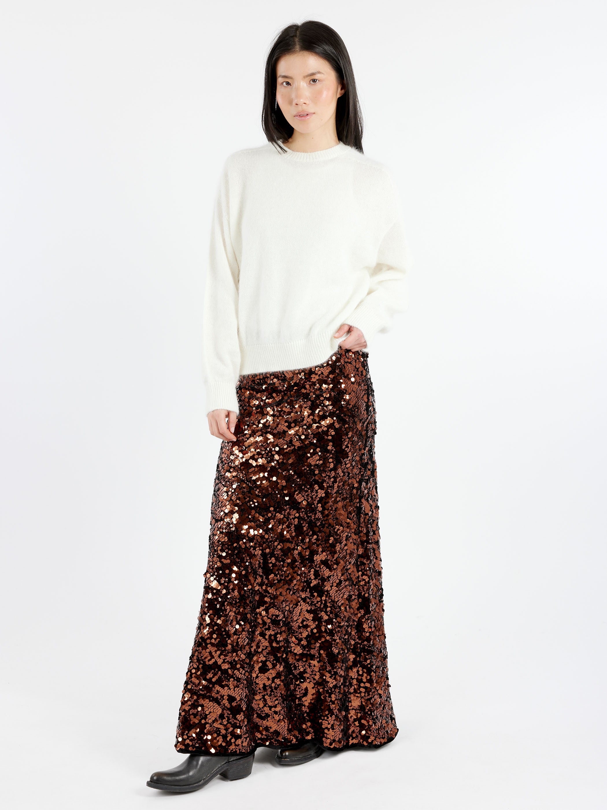 Sequins Maxi Skirt