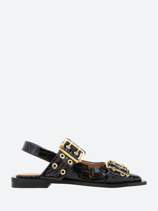 GANNI Buckle Ballerina