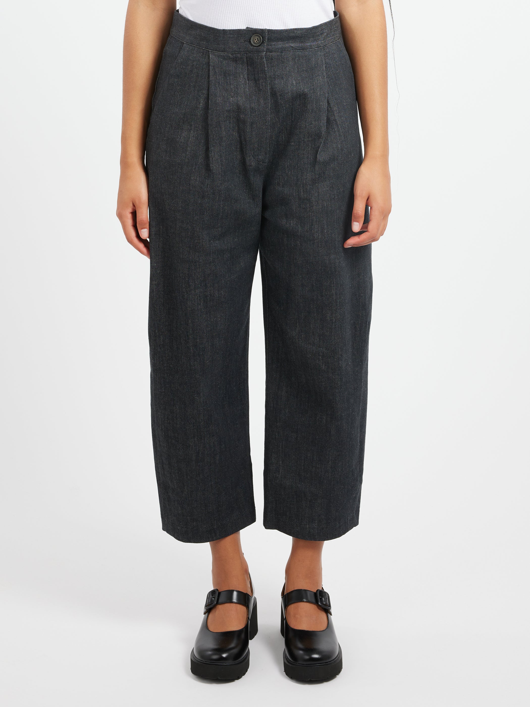Denim With Pleats