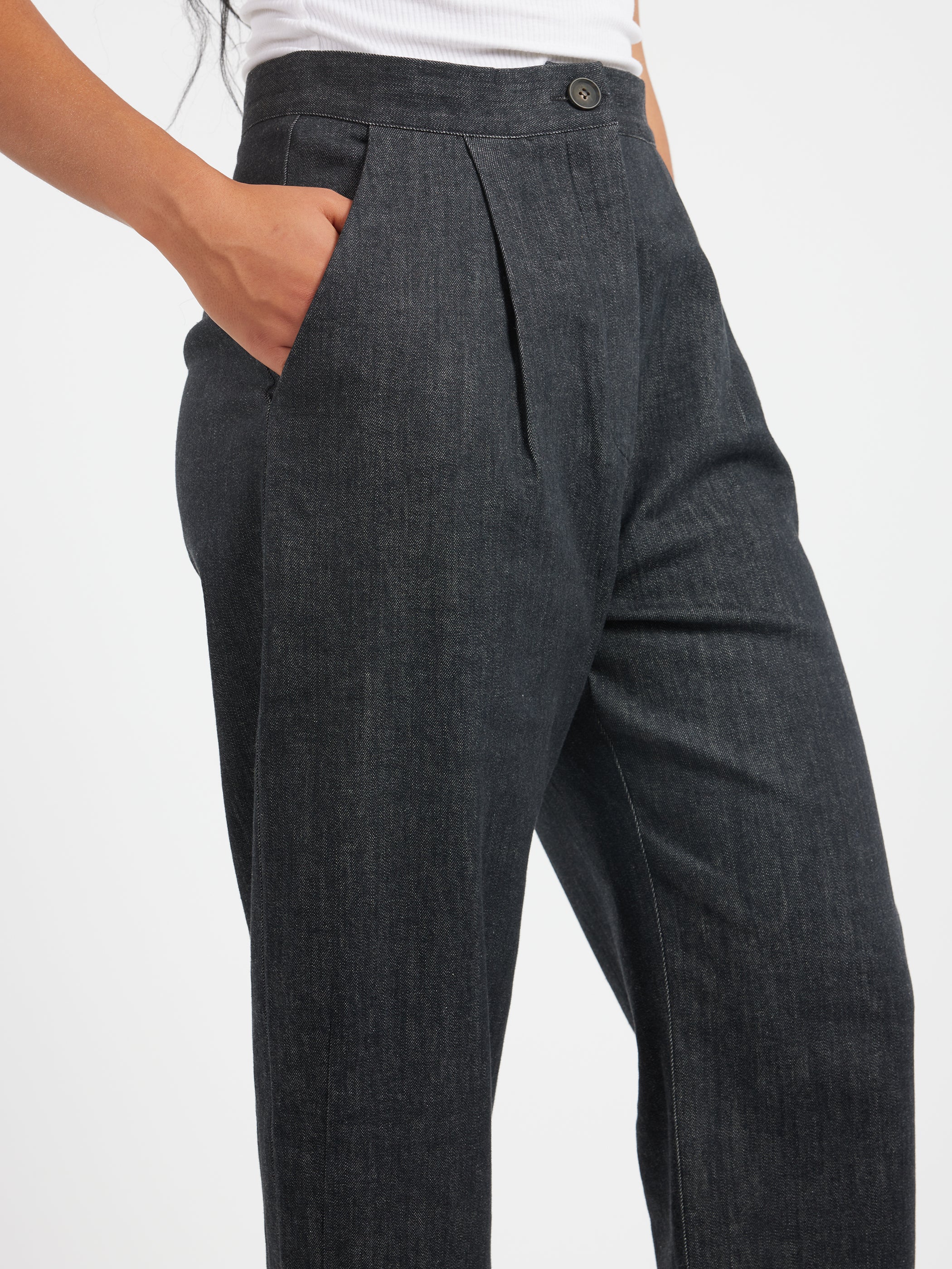 Denim With Pleats