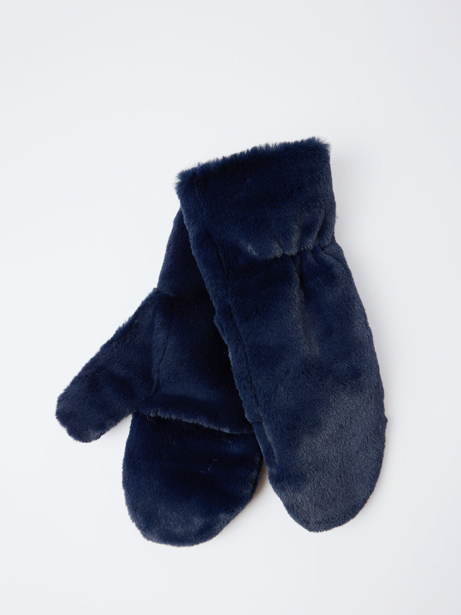 gravitypope - Teddy Muffola Mittens in Navy