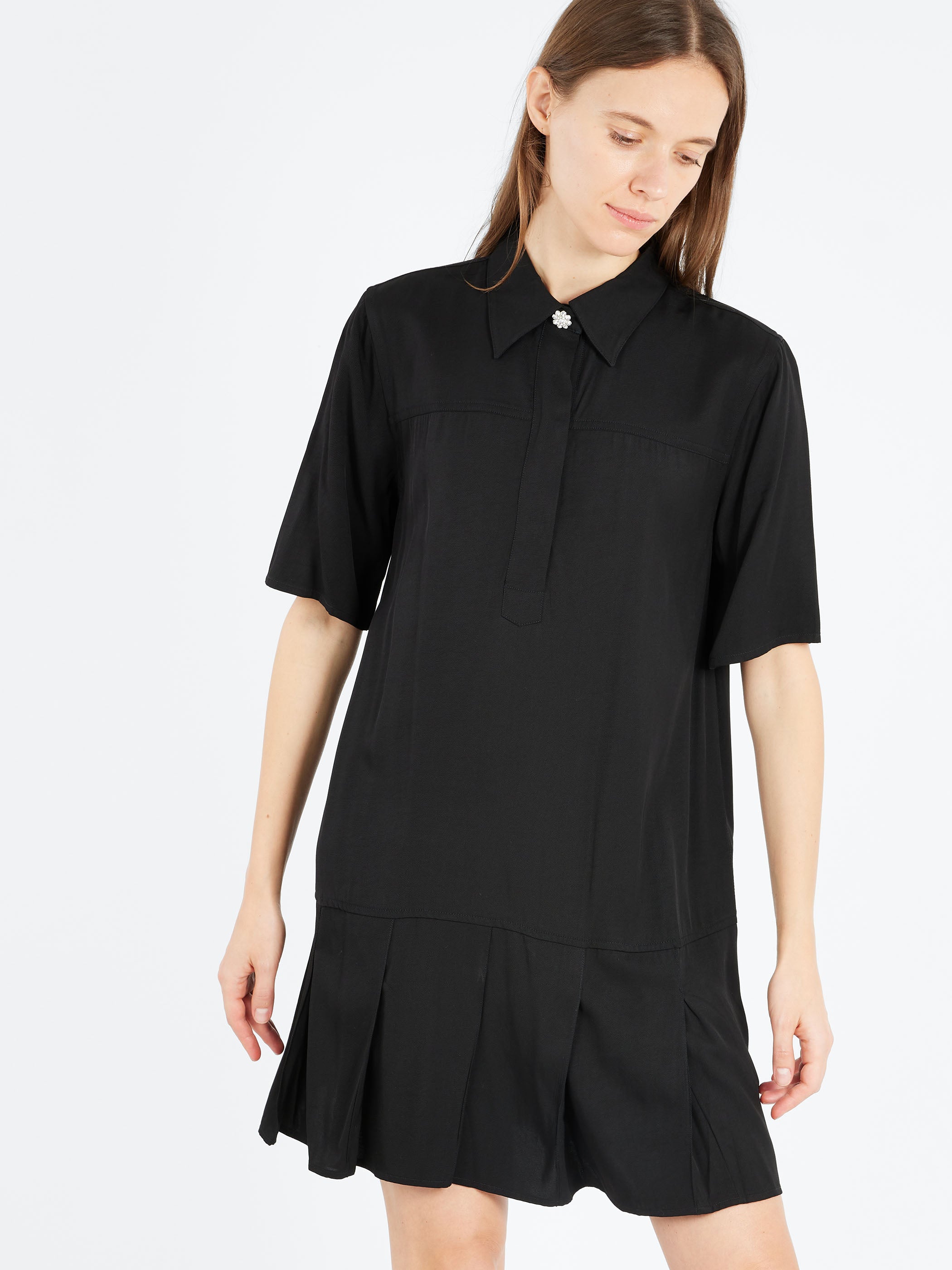 Viscose Twill Mini Dress