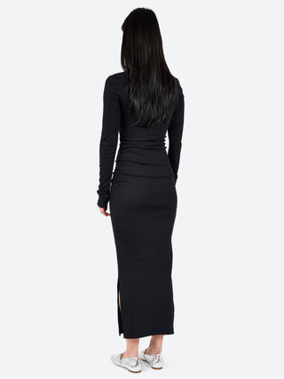 GANNI Rib Long Dress