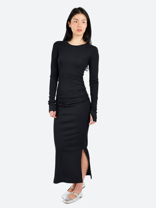 GANNI Rib Long Dress