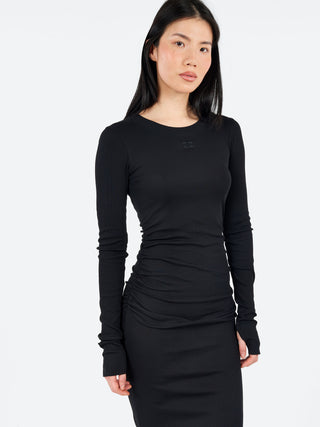 GANNI Rib Long Dress