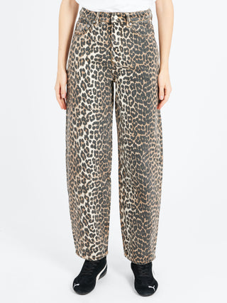 GANNI Stary Leopard Jeans
