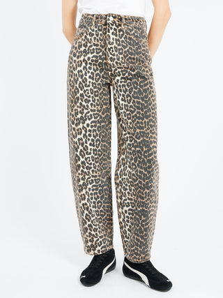 GANNI Stary Leopard Jeans