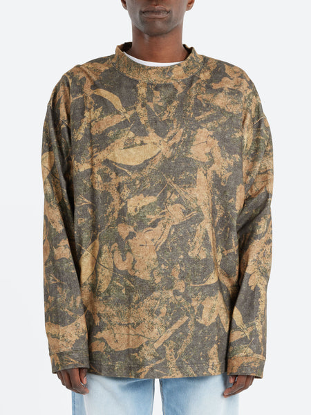 ACNE STUDIOS FLAMES CAW17 クルーネックスェットブラウン Acne Studios - レザーシアリングジャケット - ダークブラウン