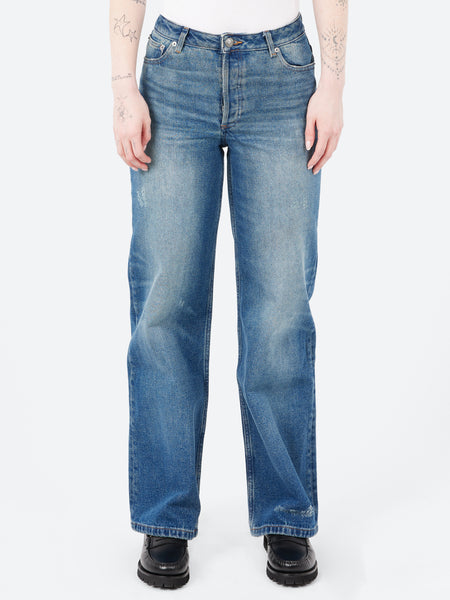 A.P.C. - Elisabeth Jeans in Wash Indigo – gravitypope