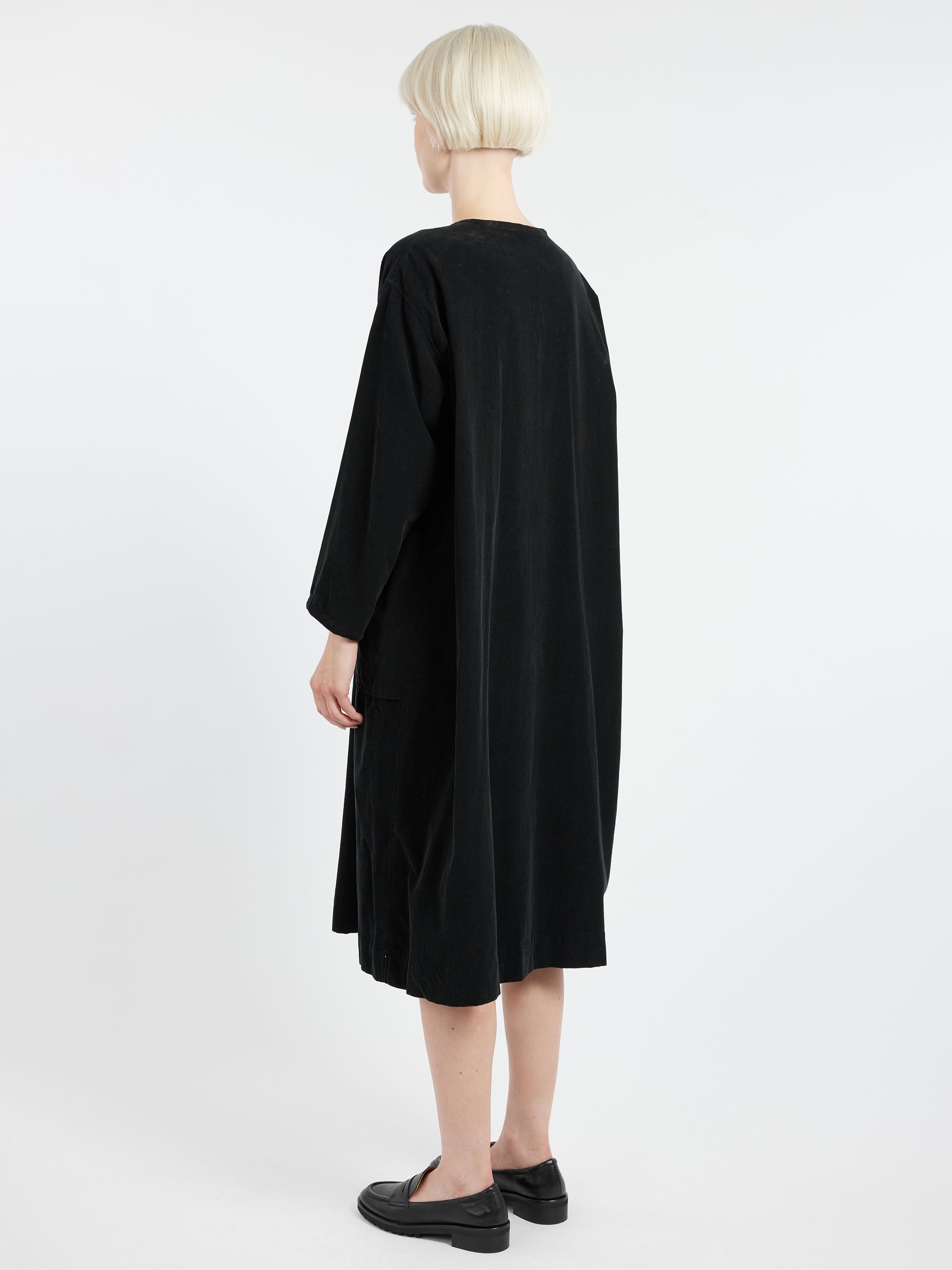 Corduroy Henley Dress