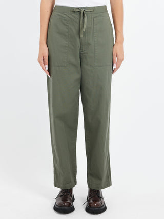 Sarahwear Cotton Herringbone Soft Tapered Pants