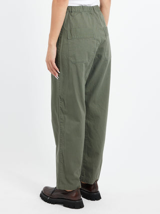 Sarahwear Cotton Herringbone Soft Tapered Pants
