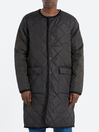 TAION Piping Crew Neck Long Down Coat