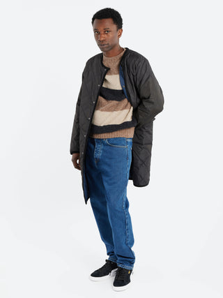 TAION Piping Crew Neck Long Down Coat