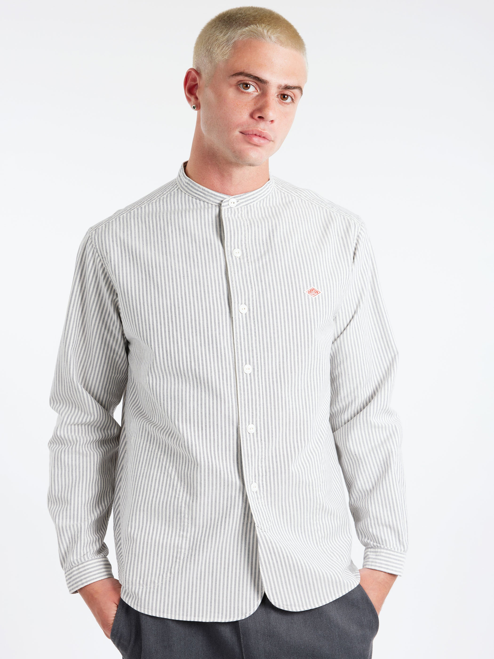 Oxford Band Collar L/S Shirt