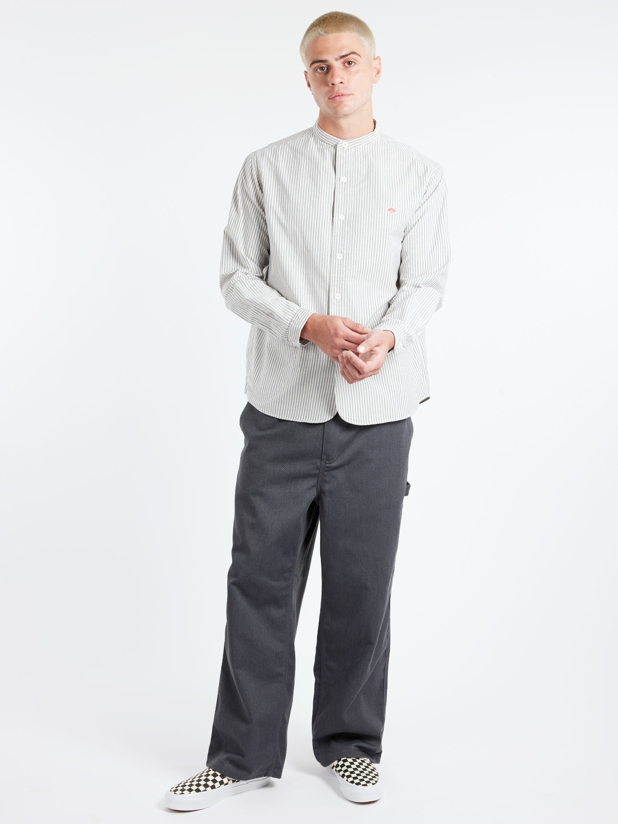 Oxford Band Collar L/S Shirt