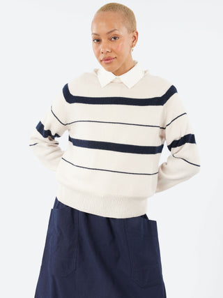 Margaret Howell Striped Roll Edge Jumper