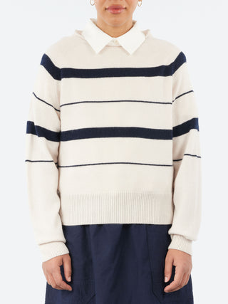 Margaret Howell Striped Roll Edge Jumper