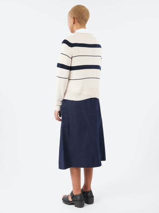 Margaret Howell Striped Roll Edge Jumper