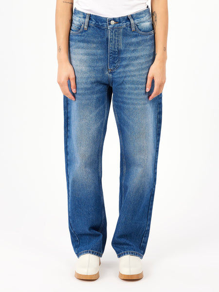 【関税込み】Studio Nicholson ブルー Ruthe ジーンズ Studio Nicholson Ruthe Jeans | Blue | FARFETCH JO