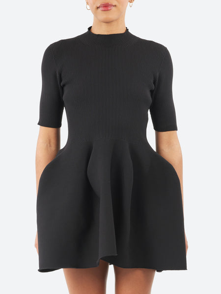 CFCL - Pottery Short Sleeve Mini Dress in Black – gravitypope
