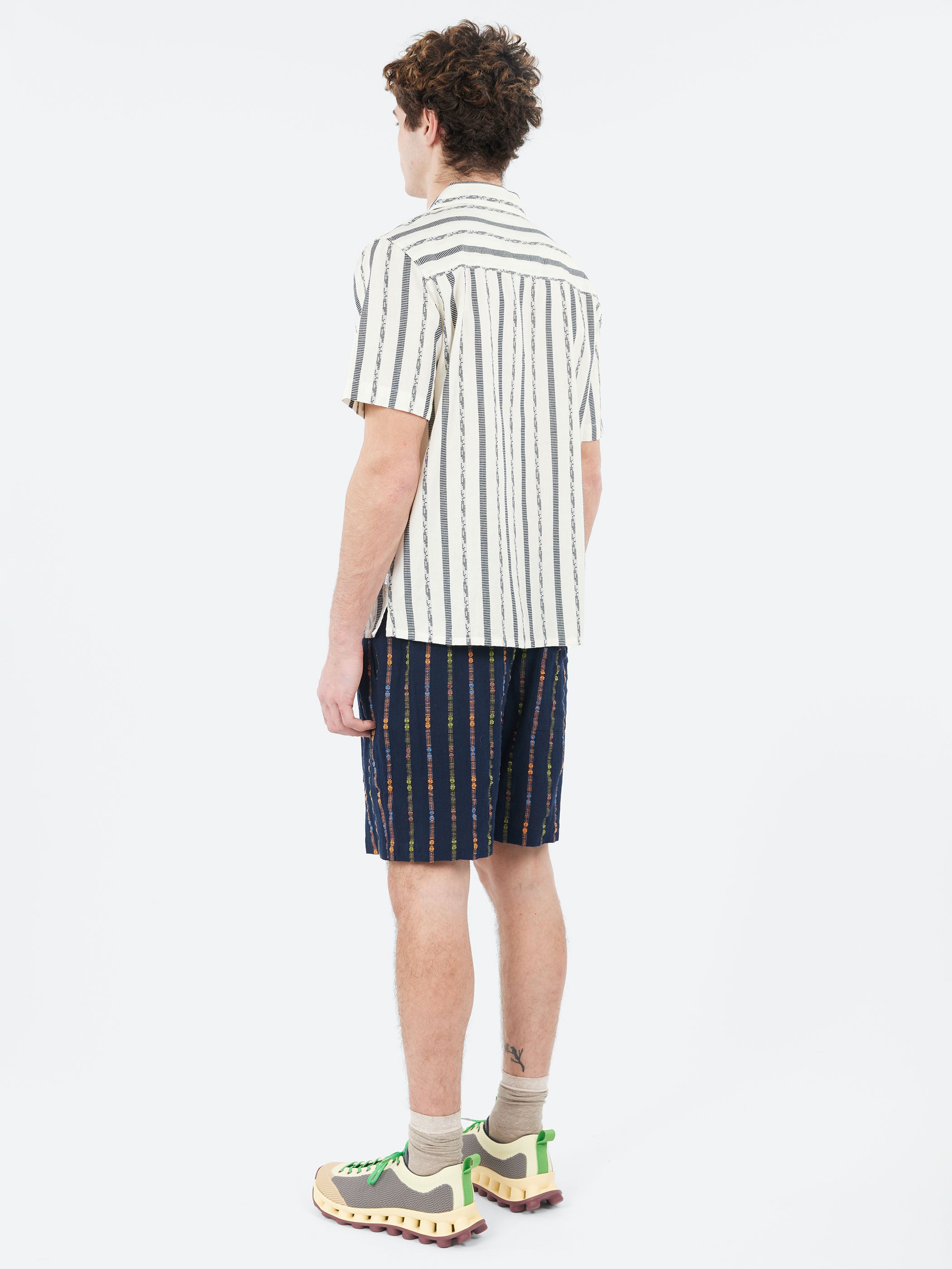 Didcot Fleck Stripe Short Sleeve Shirt