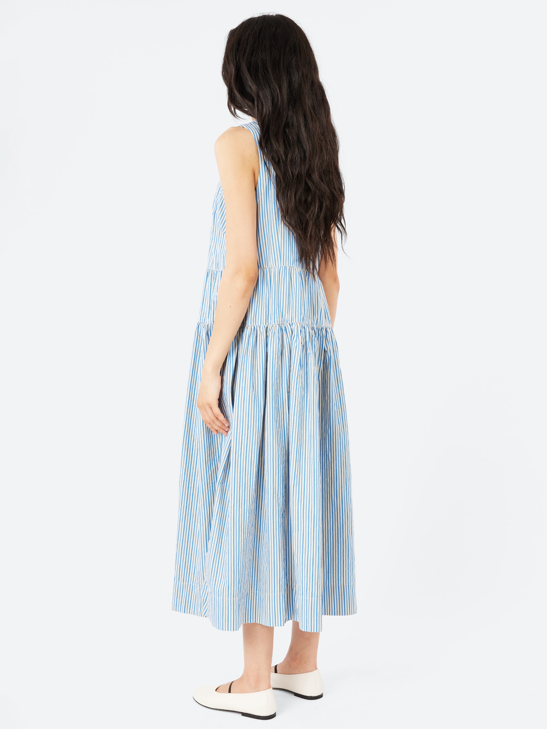 Candy Stripe Pleated Dress