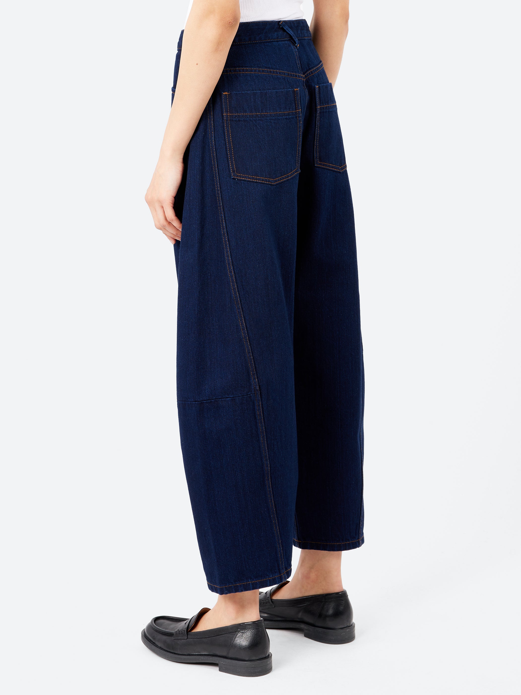Twisted Seam Denim Trousers