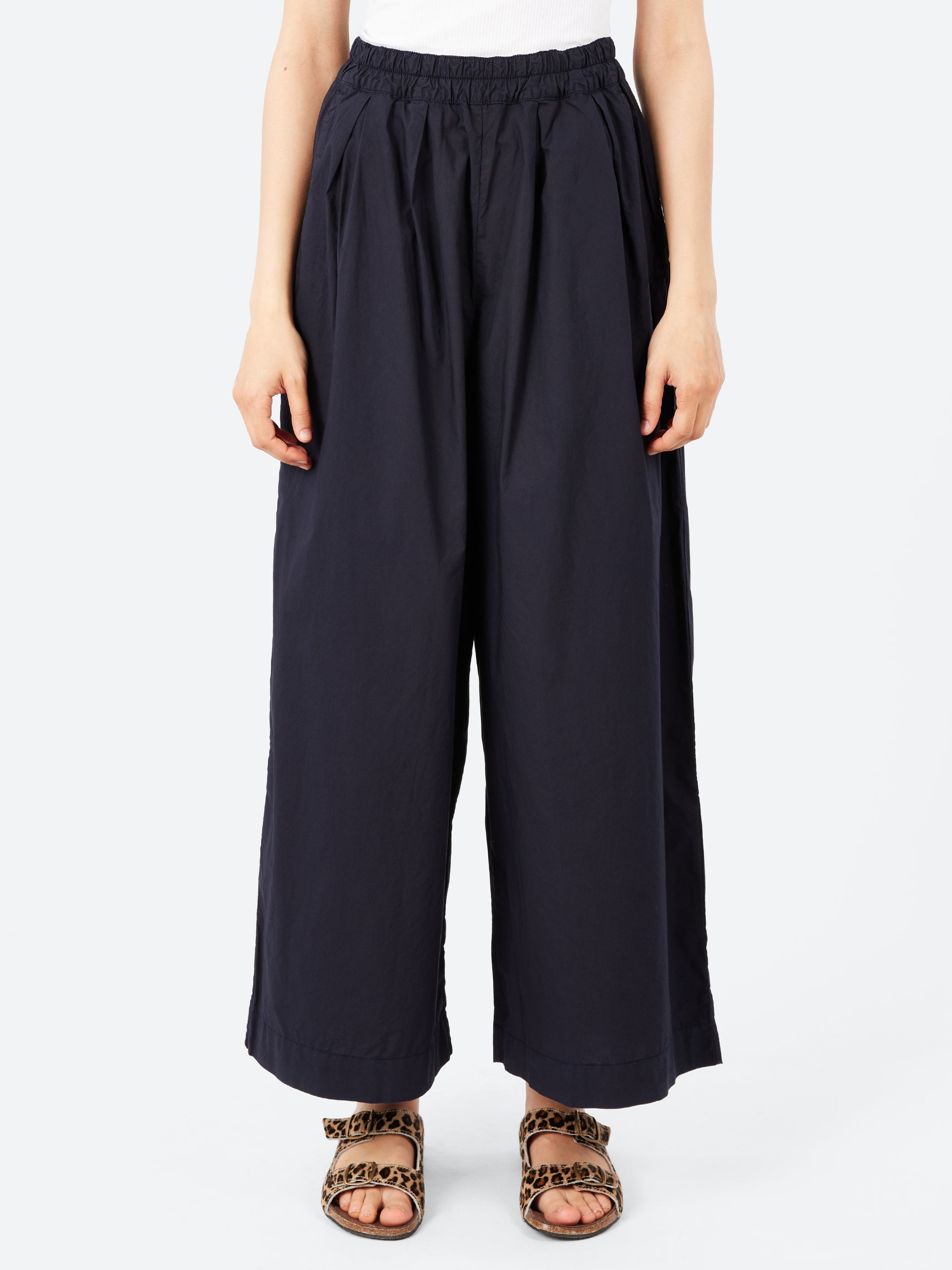 Pleated Pull On Trousers