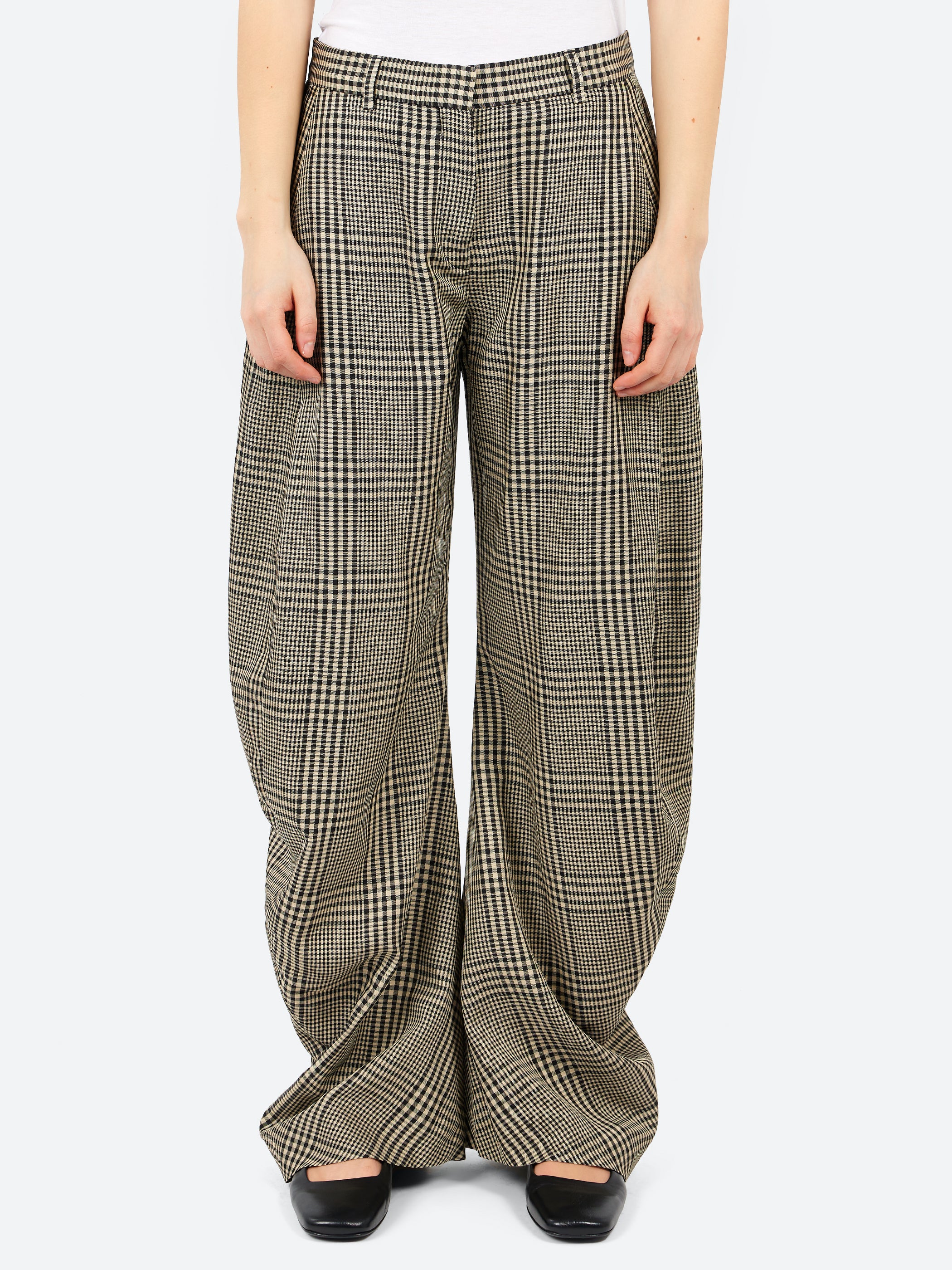 Plaid Tailored Trousers