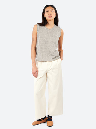 Danton Women's Stretch Twill 2 Tuck Wide Pants