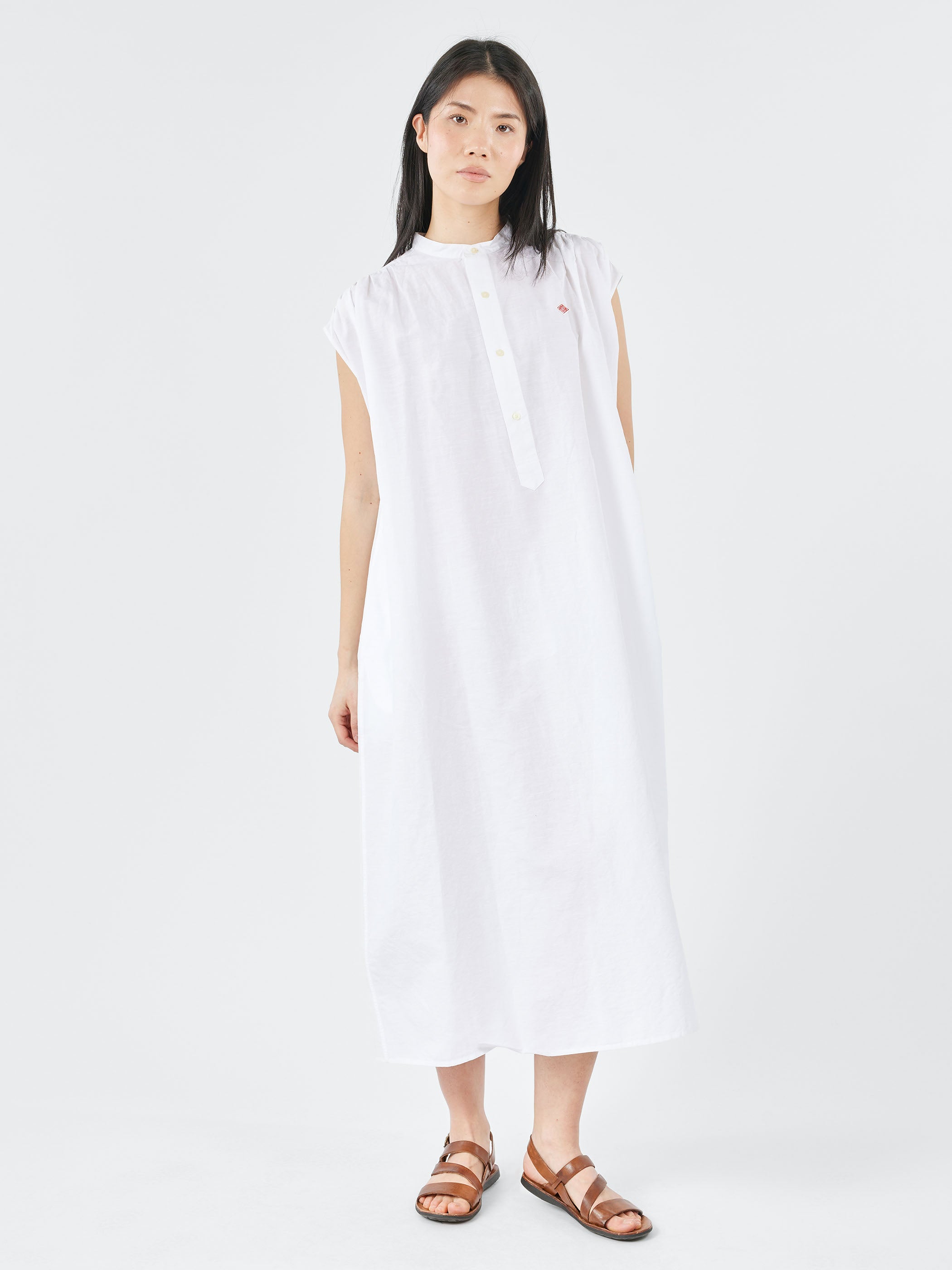 Danton - Sleeveless Dress in White – gravitypope