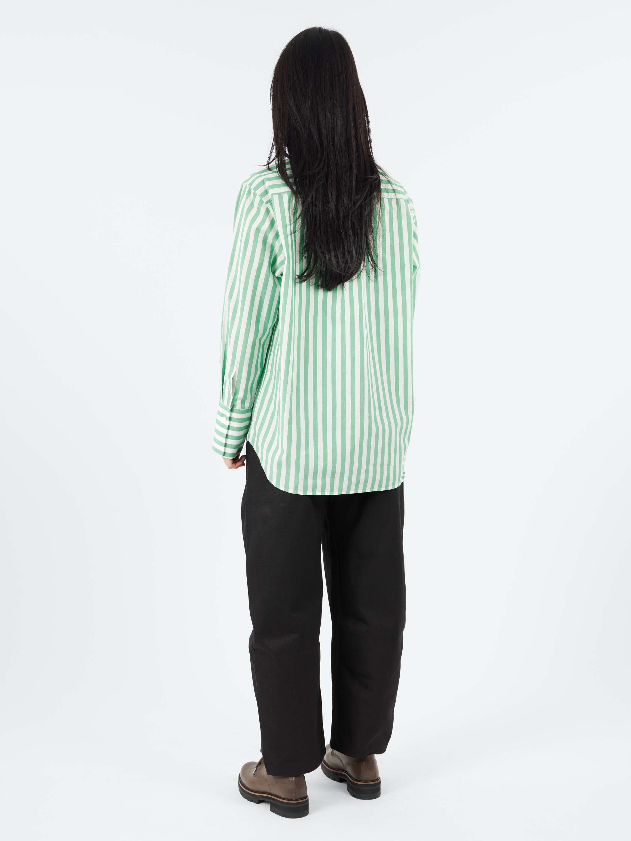 Vertical Striped Poplin Shirt