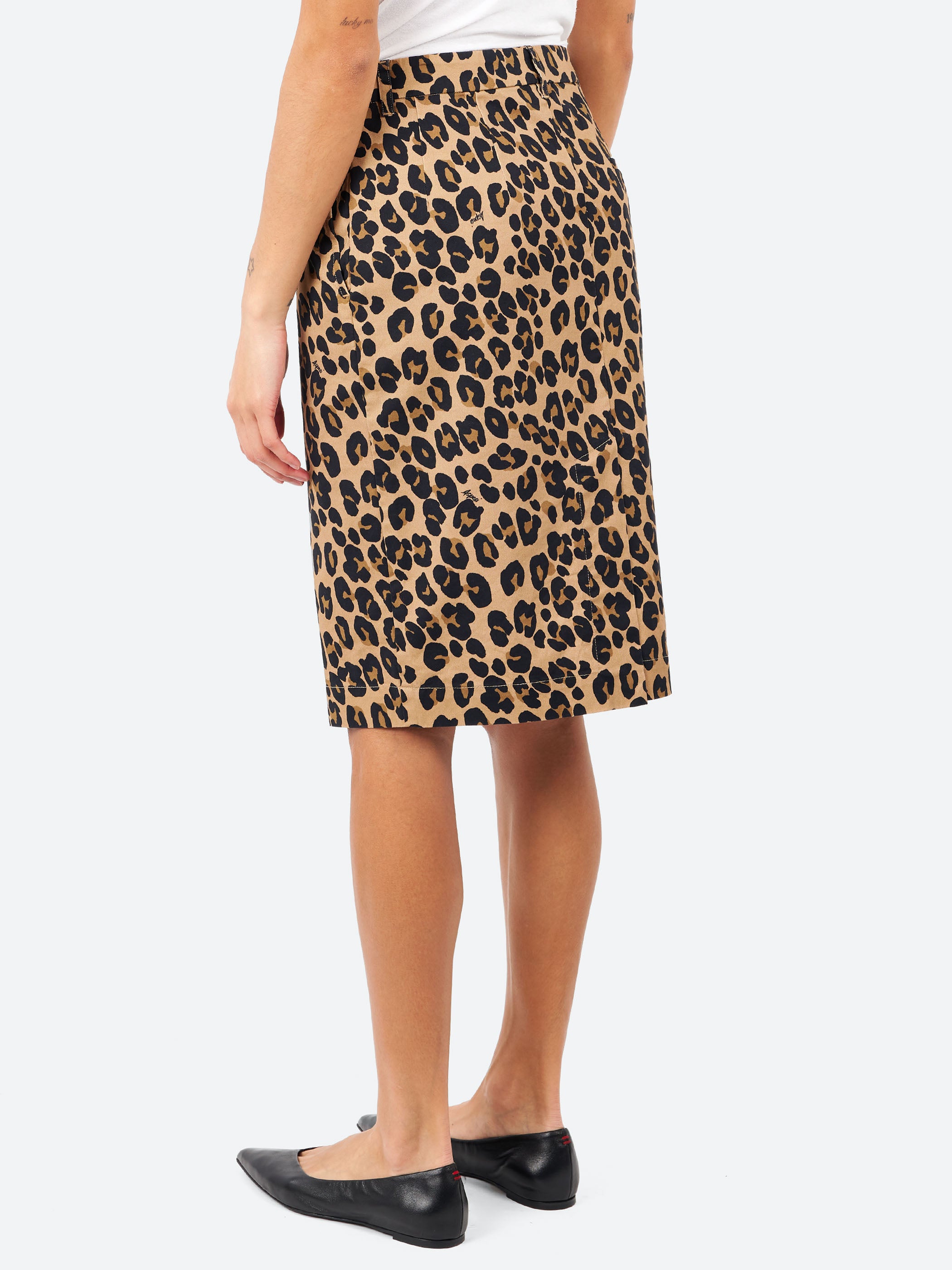 Leopard Print Pencil Skirt