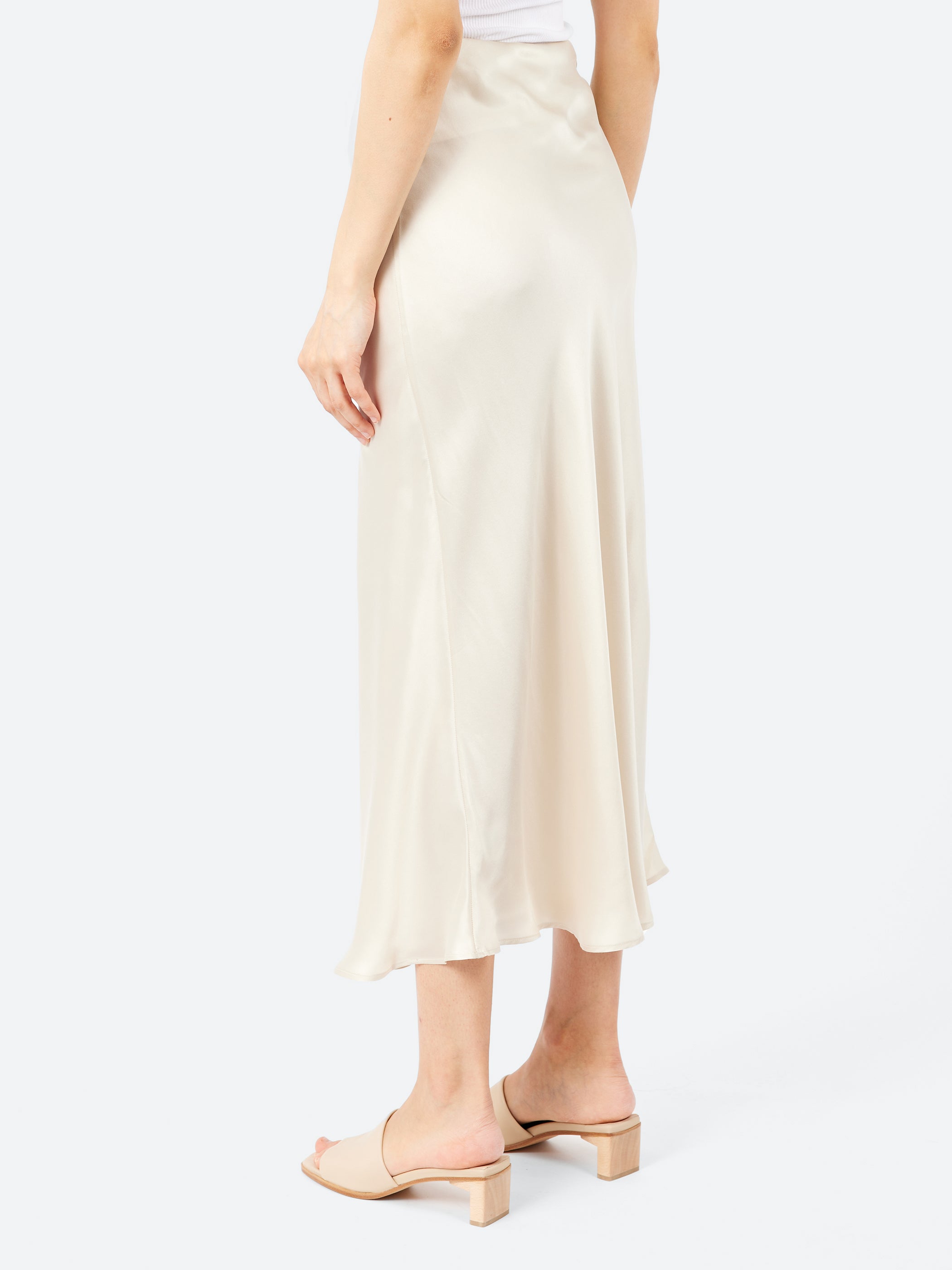 Long Bias Cut Skirt
