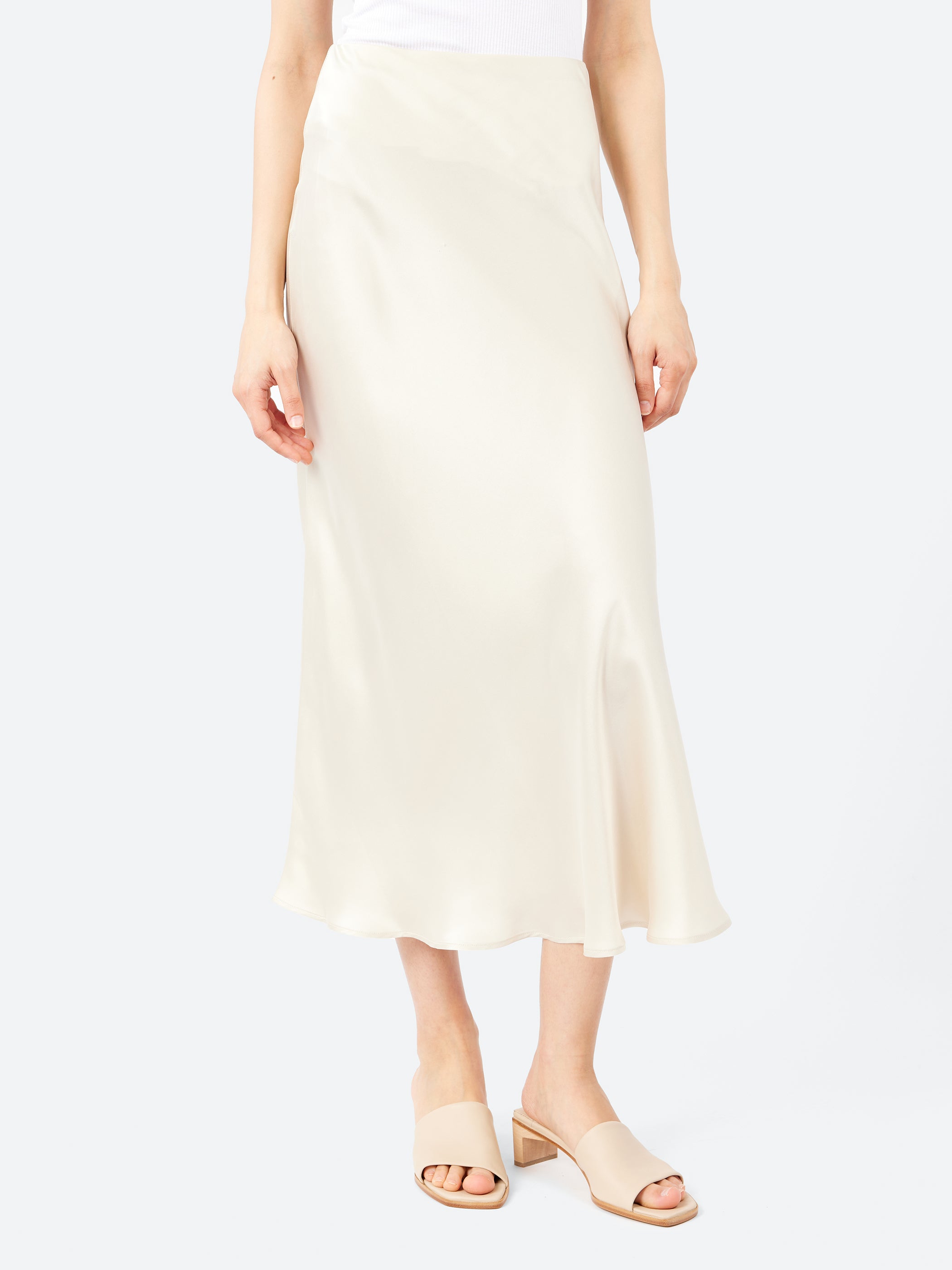Long Bias Cut Skirt