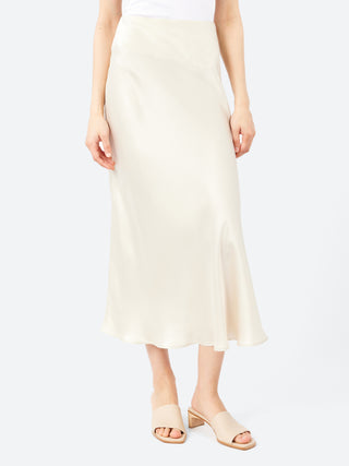 Silk Laundry Long Bias Cut Skirt