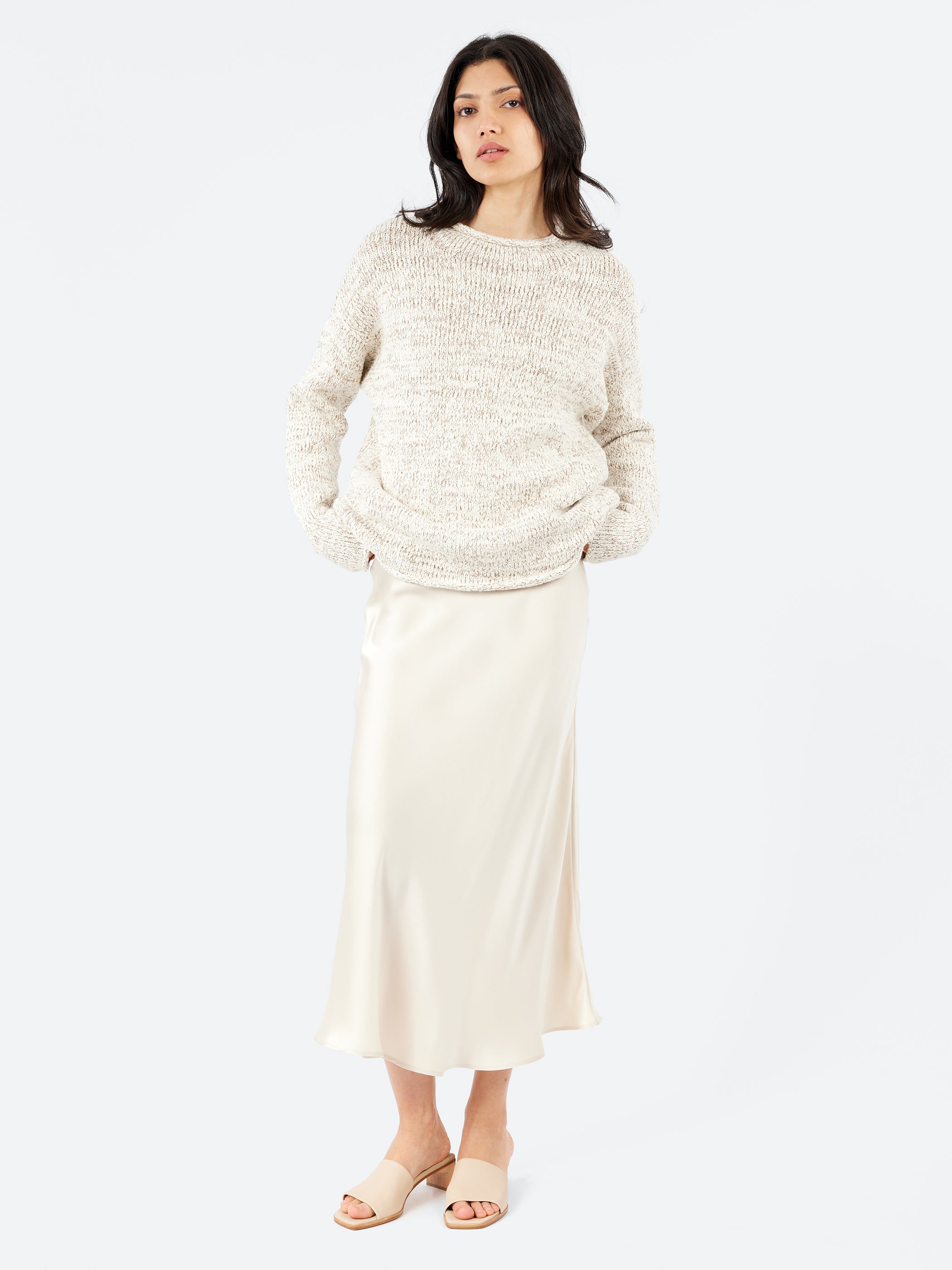Long Bias Cut Skirt