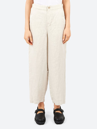 Pas de Calais Linen Twill Wide Pants