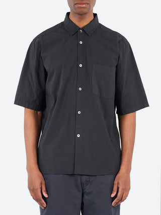 Sage de Cret Organic Cotton Broadcloth Short Sleeve Regular Collar Shirt