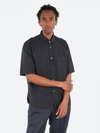 Sage de Cret Organic Cotton Broadcloth Short Sleeve Regular Collar Shirt