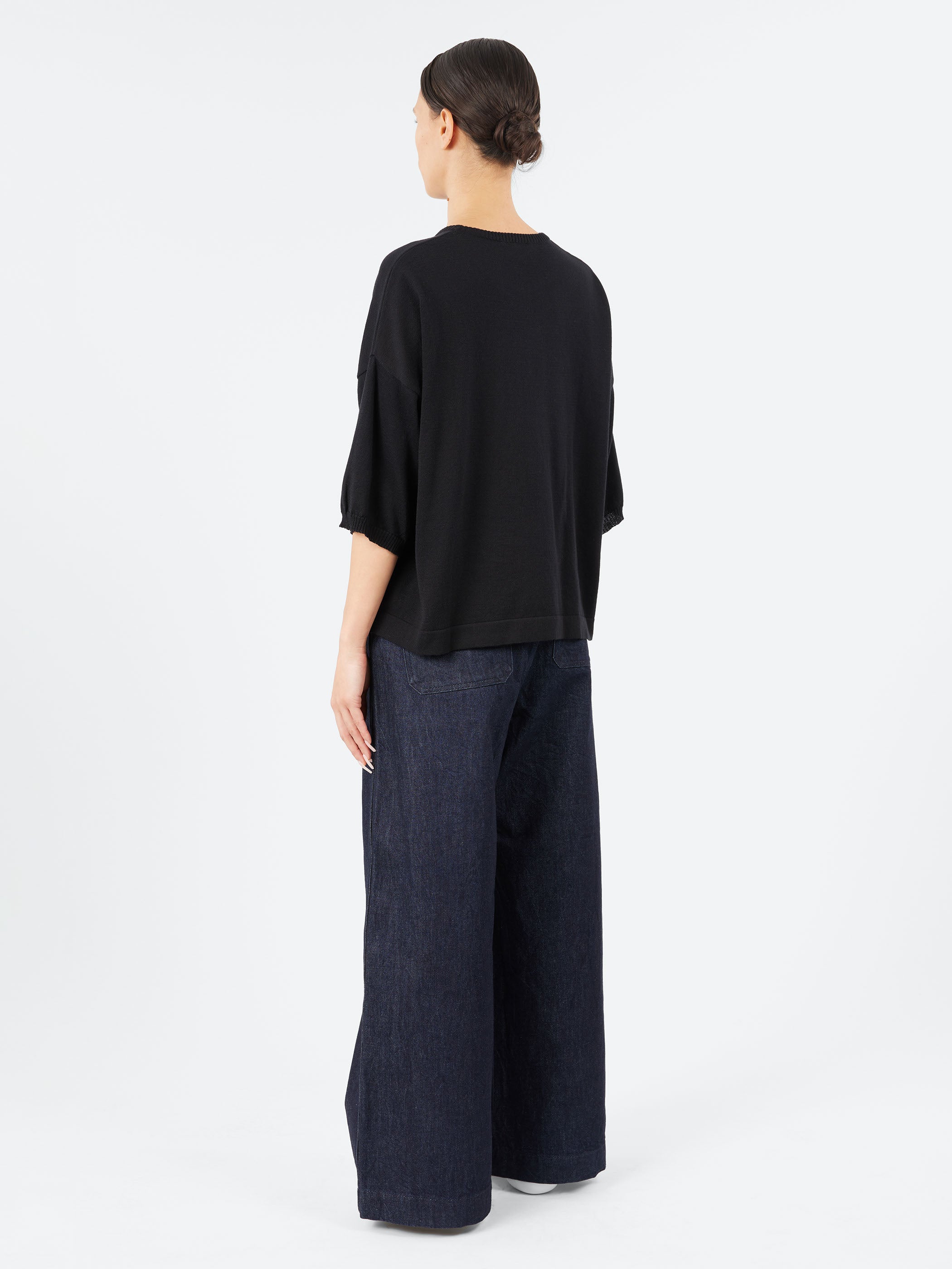 YPK035 Half Sleeve Crewneck