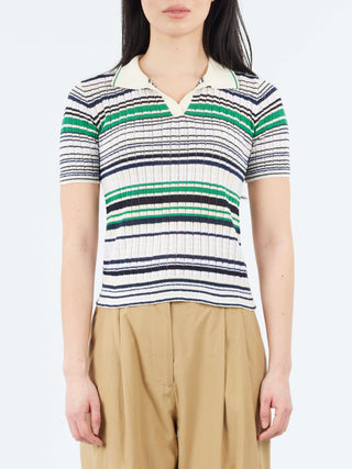 Roberto Collina Multi-Striped Polo