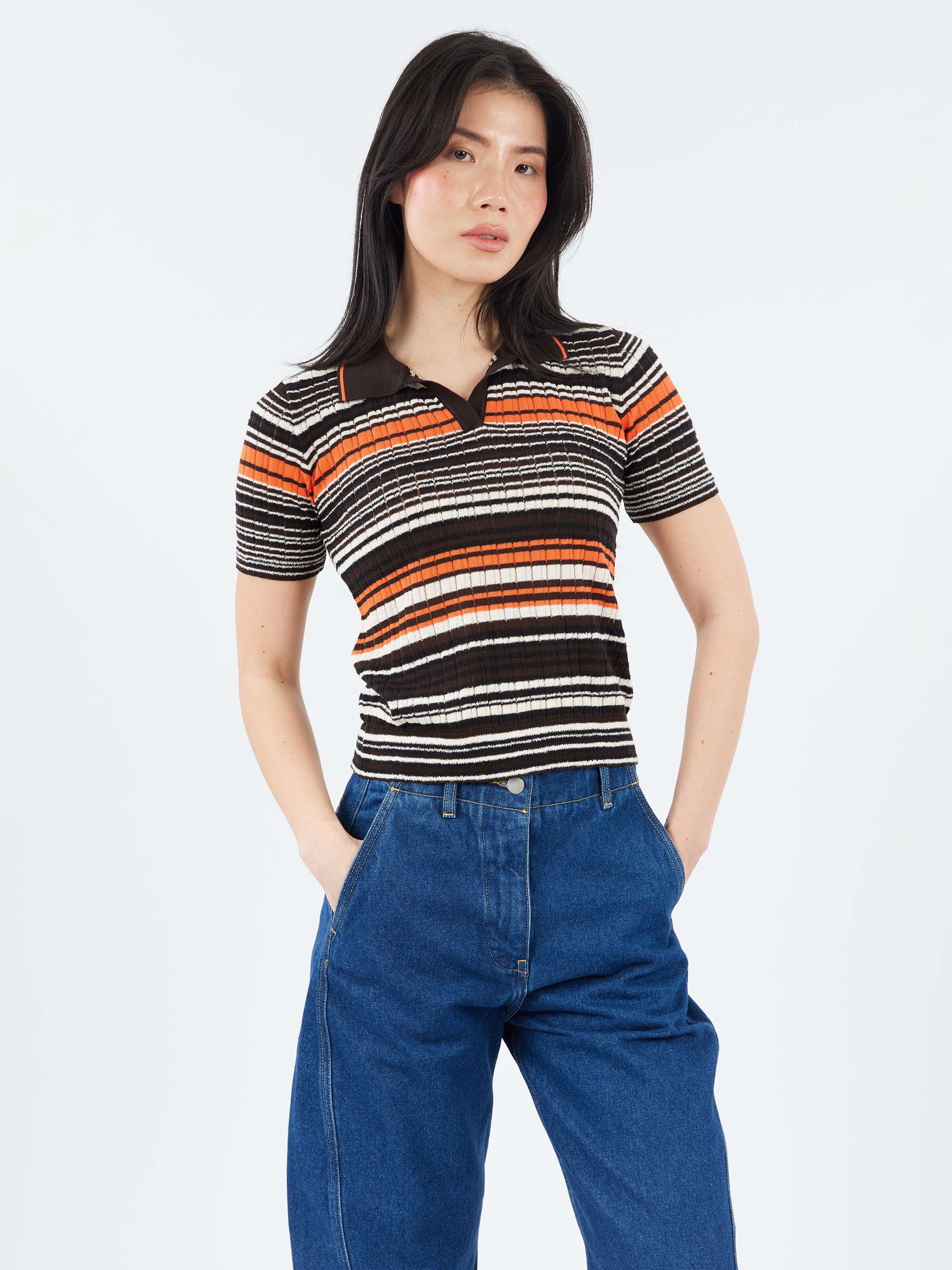 Multi-Striped Polo