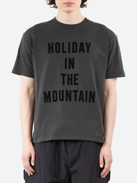 Mountain Research - Holiday In The Mountain T-Shirt in Sumi and