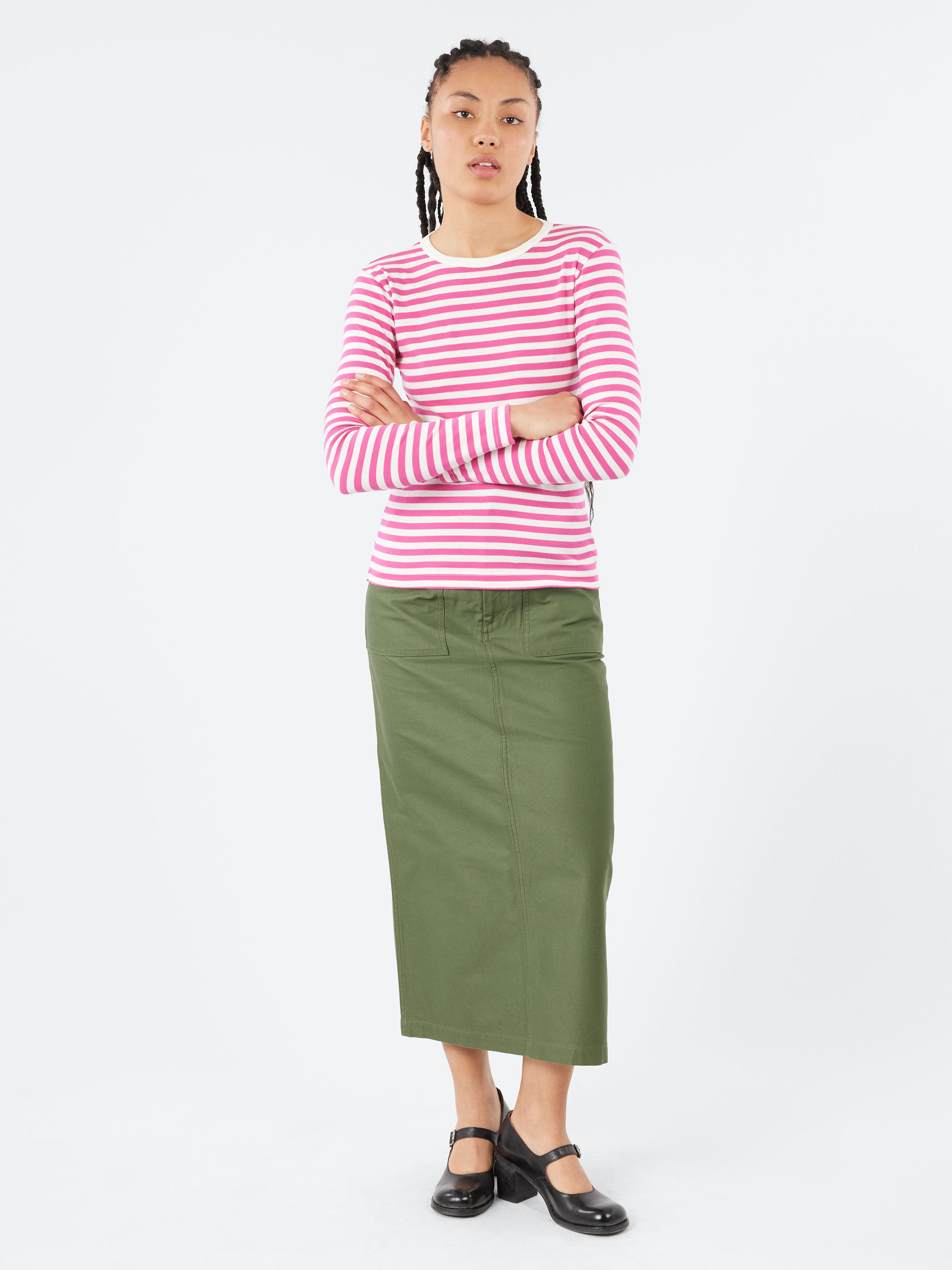Long Sleeve Border T-Shirt
