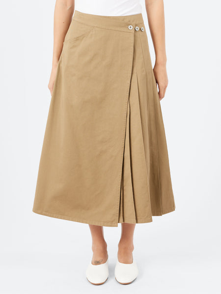 ボトムス Moonbeam Skirt BEAMS BOY - Pleated Wrap Skirt in Beige – gravitypope